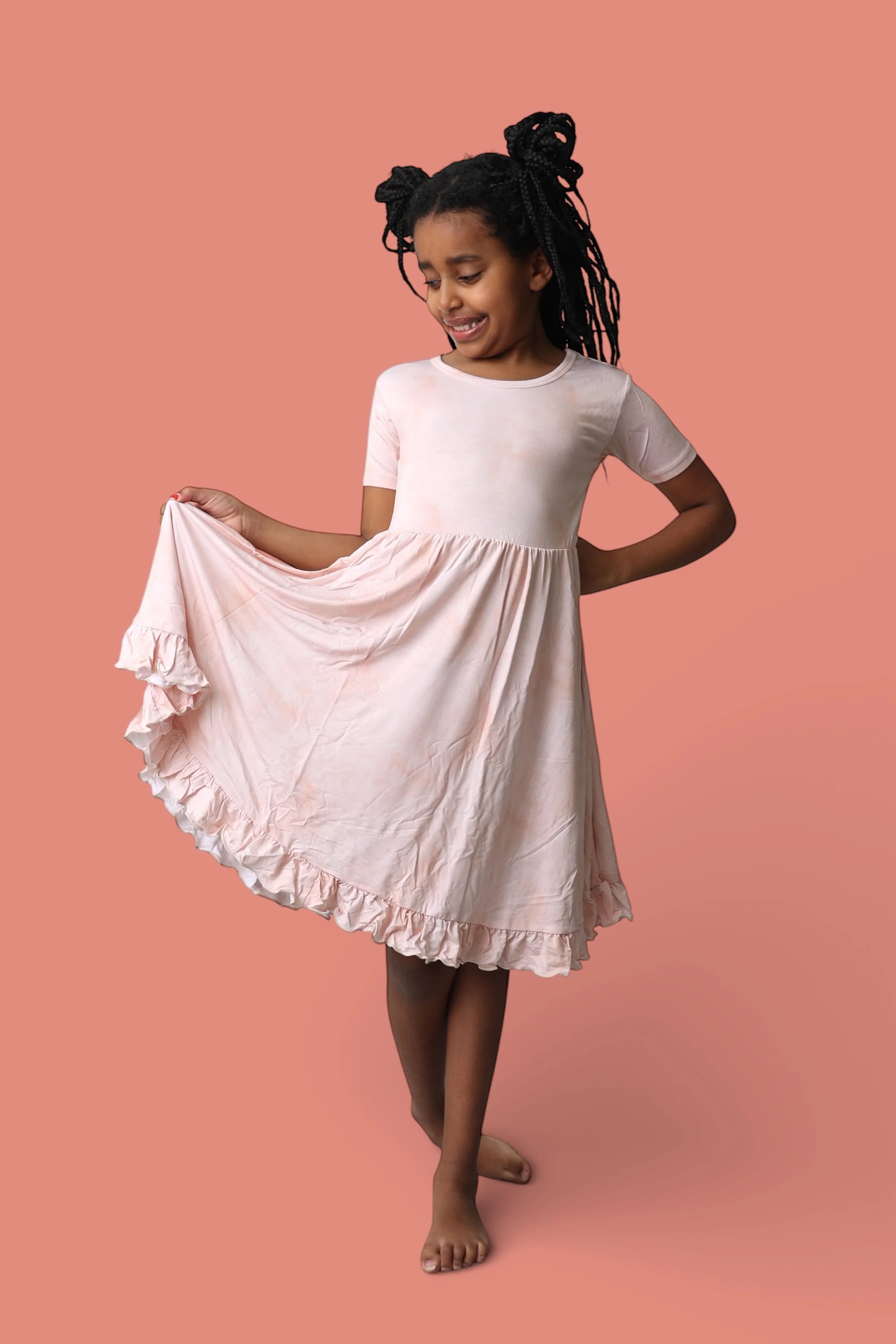 ORANGE CREAMSICLE DREAM RUFFLE DRESS - Image 10