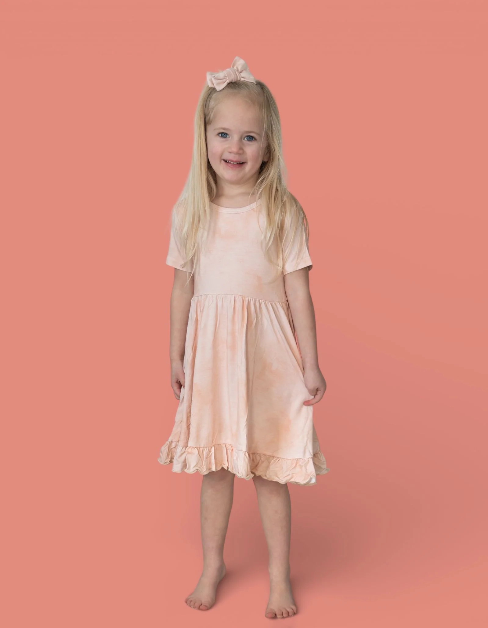 ORANGE CREAMSICLE DREAM RUFFLE DRESS - Image 13