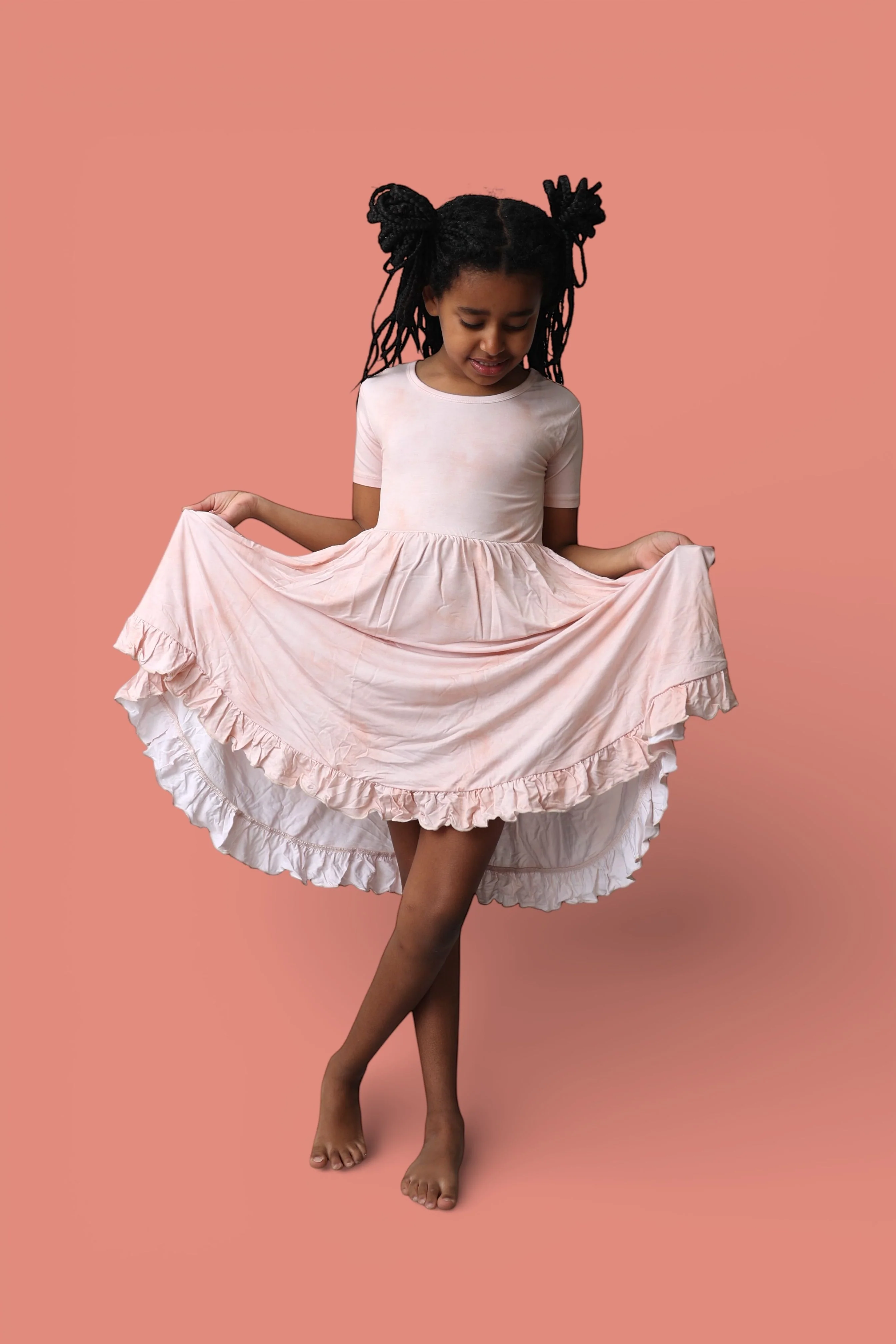 ORANGE CREAMSICLE DREAM RUFFLE DRESS - Image 14