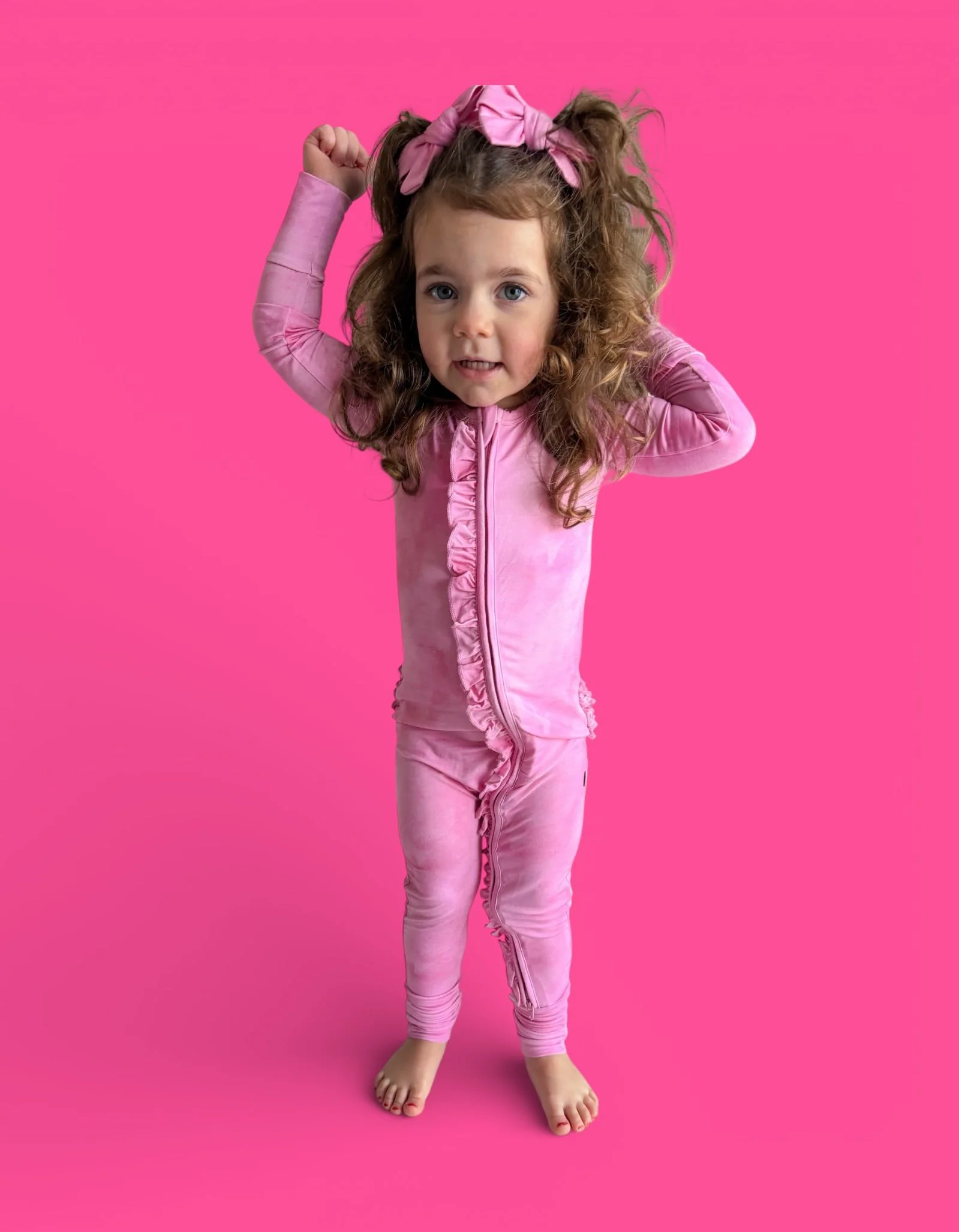 PINK DAYDREAM DREAM RUFFLE ROMPER