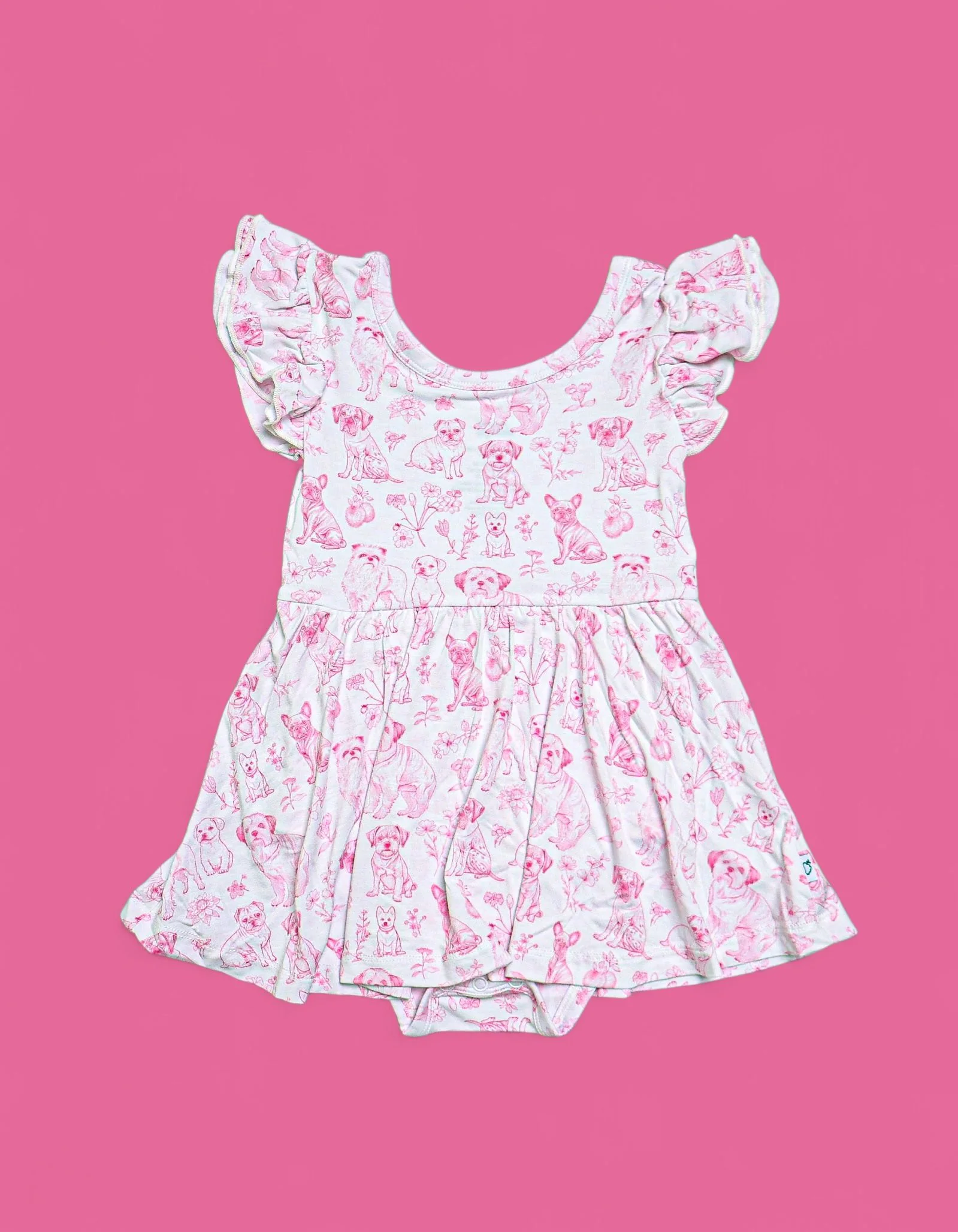 PINK PUPPY TOILE DREAM CAP SLEEVE BODYSUIT DRESS - Image 2