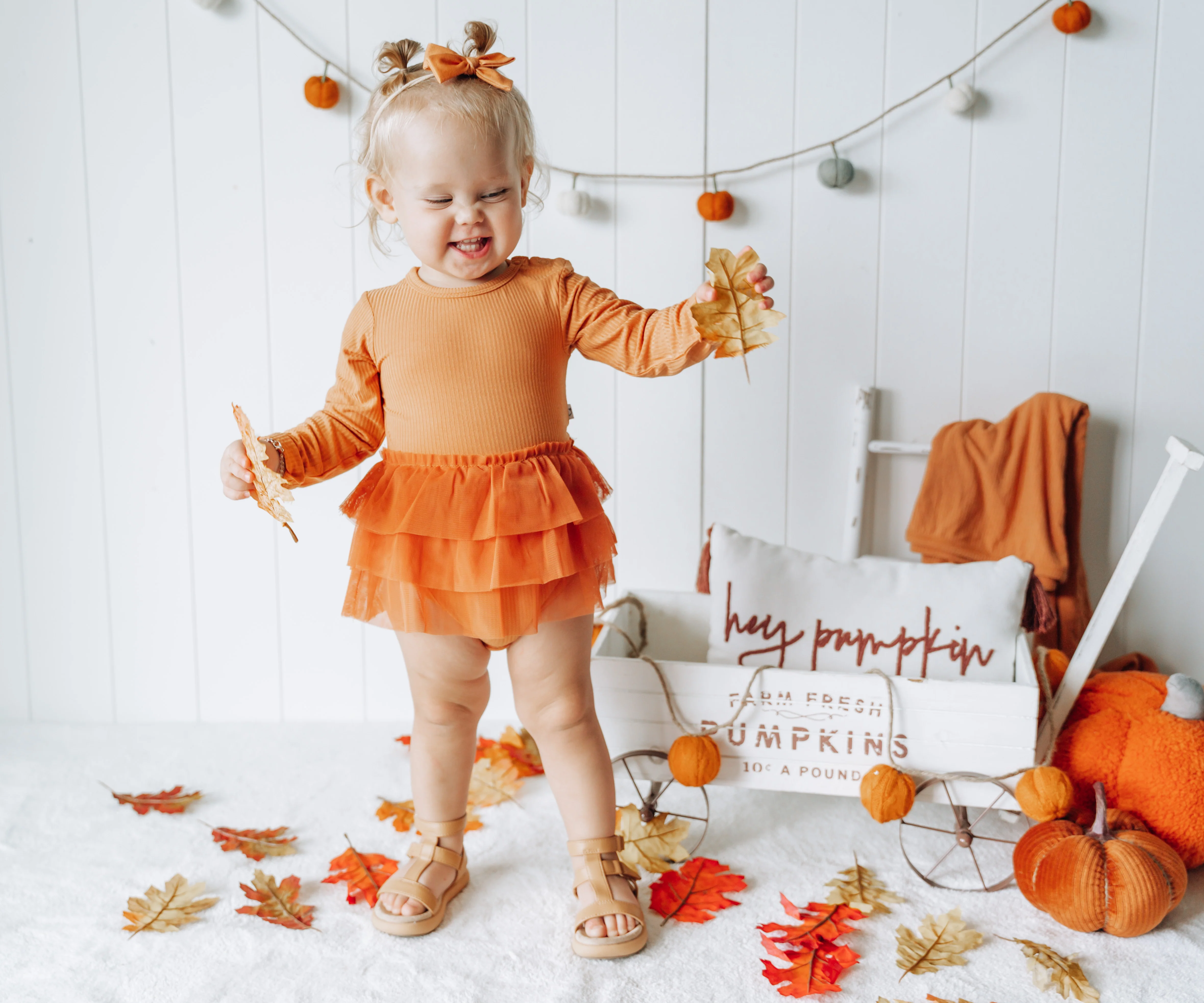 PUMPKIN RIB DREAM TUTU BODYSUIT DRESS - Image 4