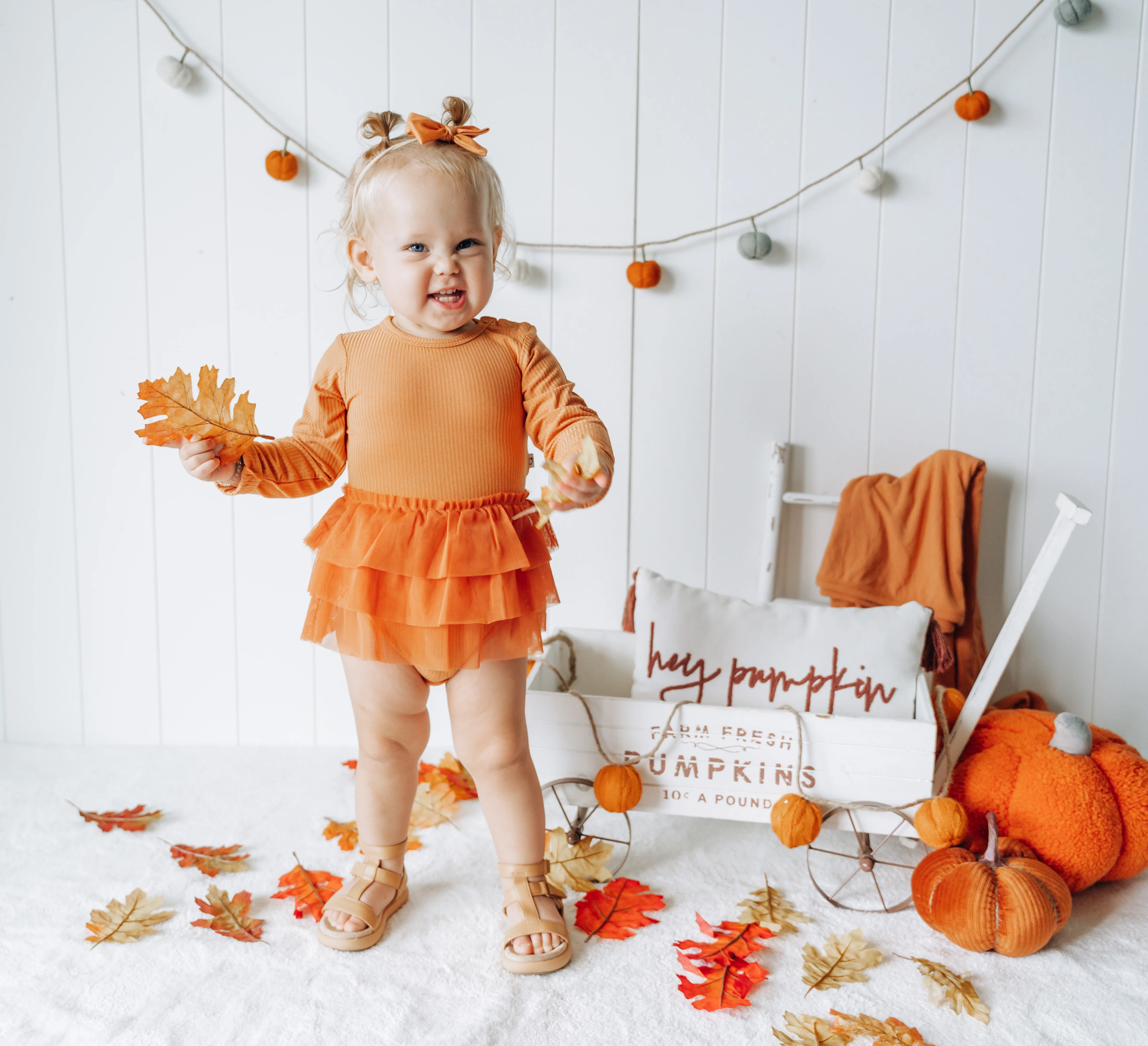 PUMPKIN RIB DREAM TUTU BODYSUIT DRESS - Image 9