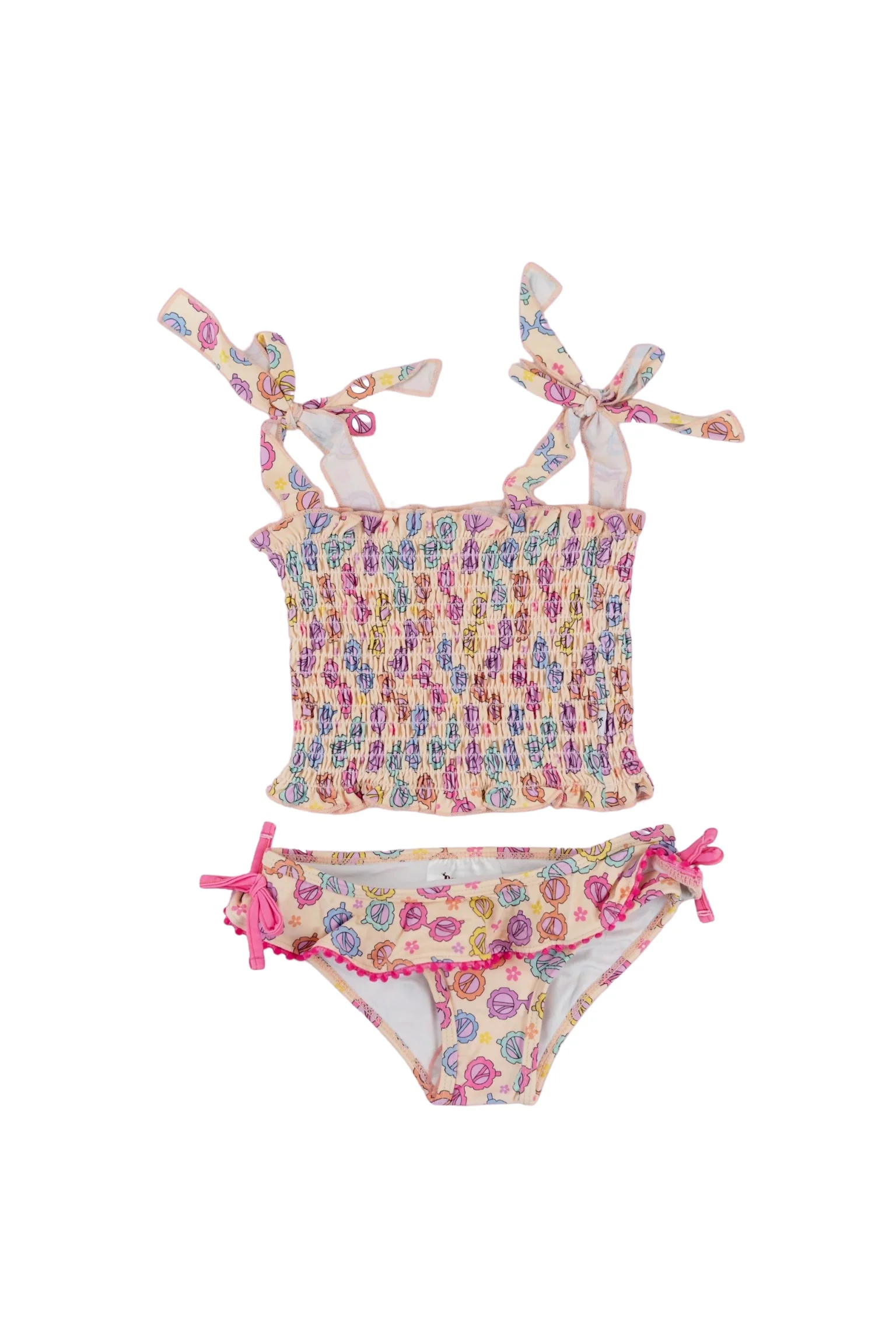 RAY OF SUNSHINE DREAM SMOCKED TANKINI TWO PIECE SWIM SUIT - Image 18