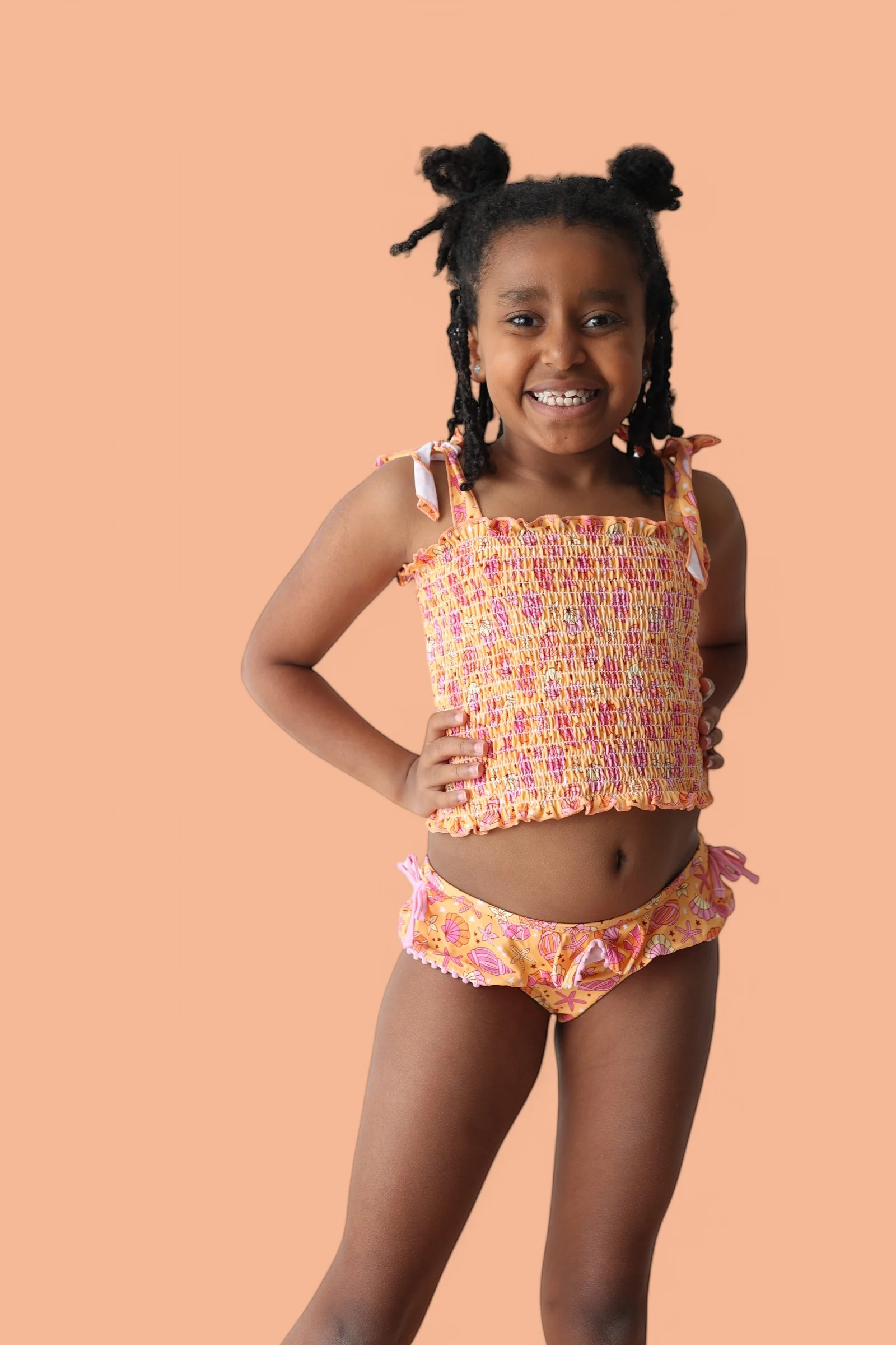 SHELLO SUMMER DREAM SMOCKED TANKINI TWO PIECE SWIM SUIT - Image 24