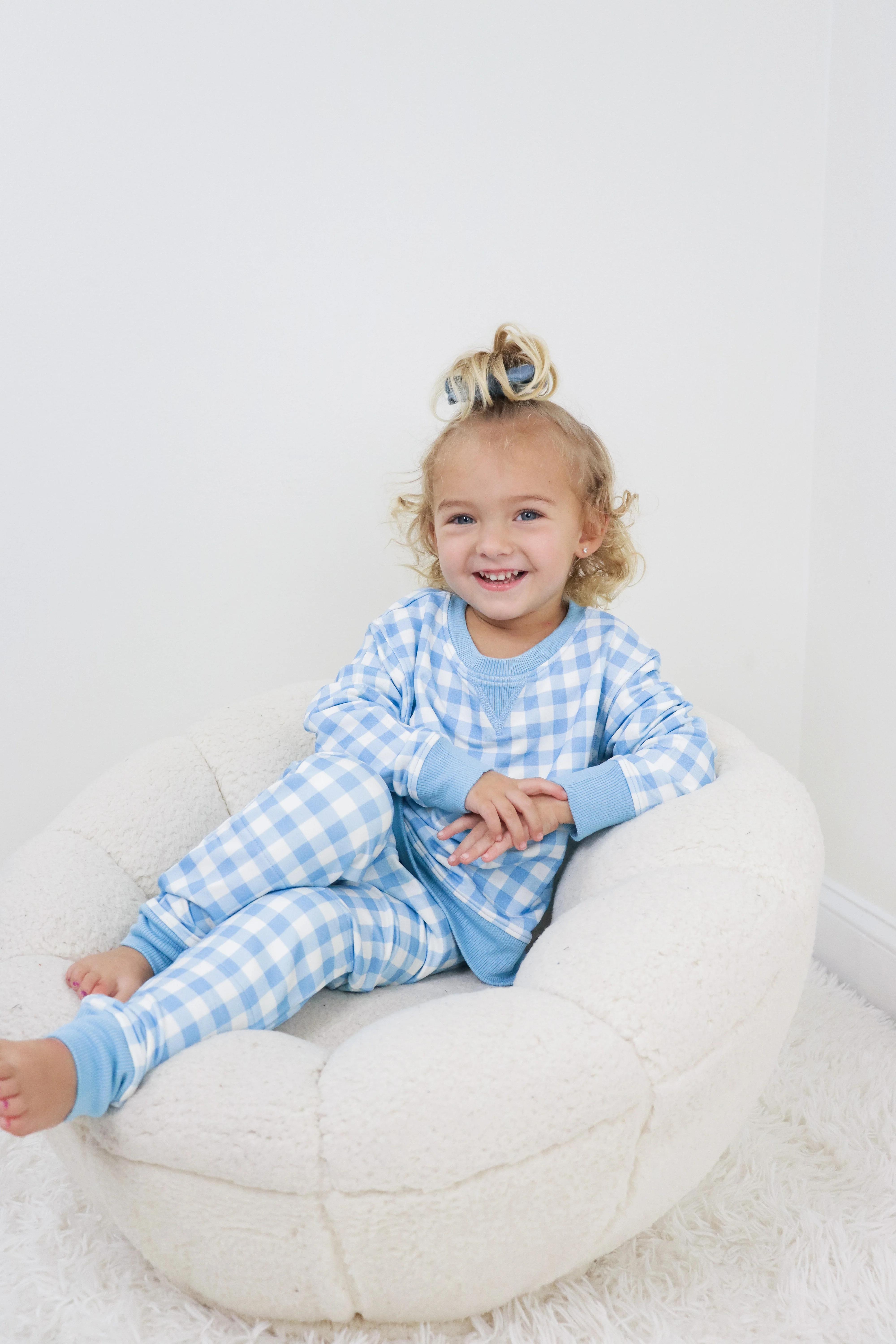 SKY BLUE GINGHAM DREAM PULLOVER - Image 5