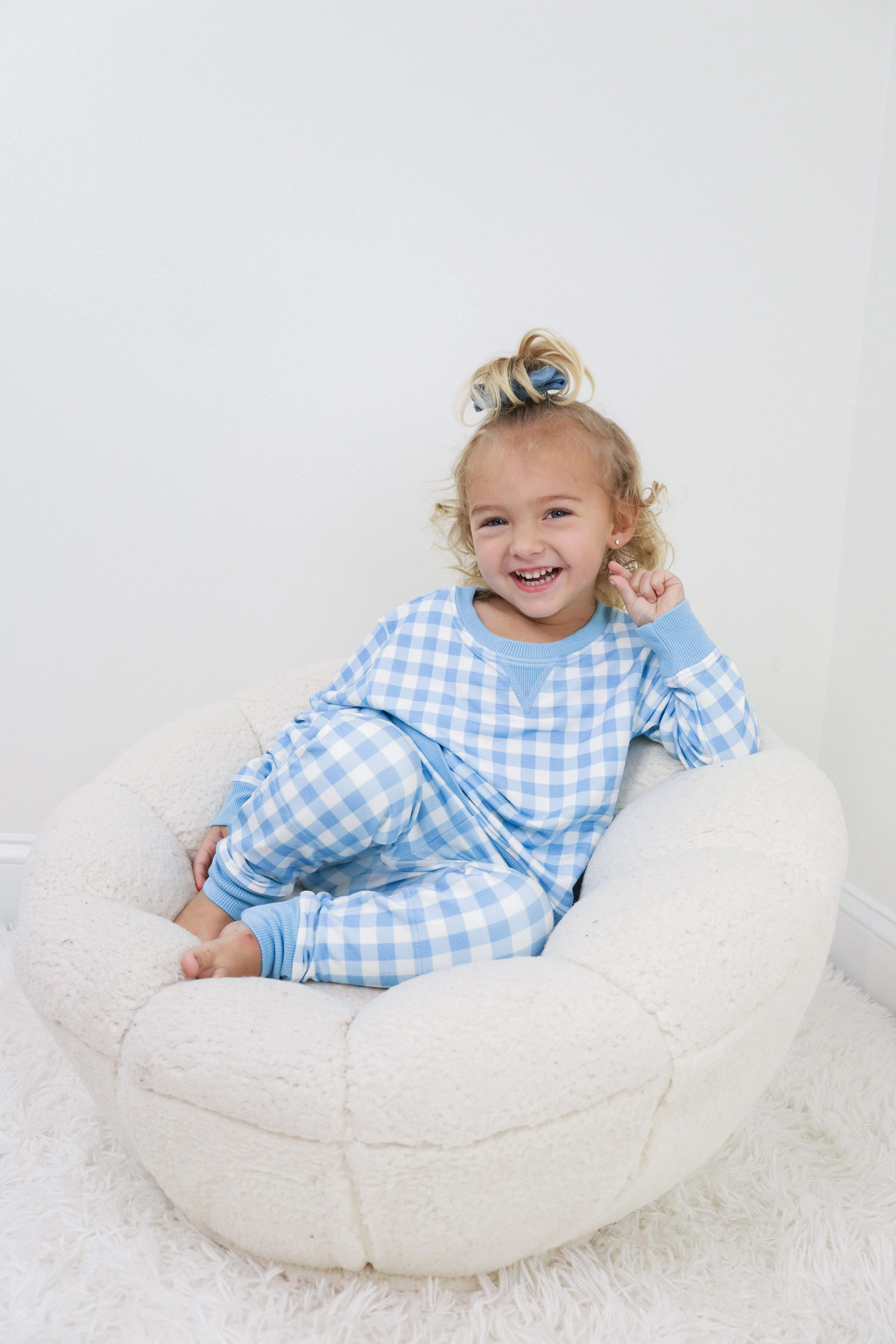 SKY BLUE GINGHAM DREAM PULLOVER - Image 7