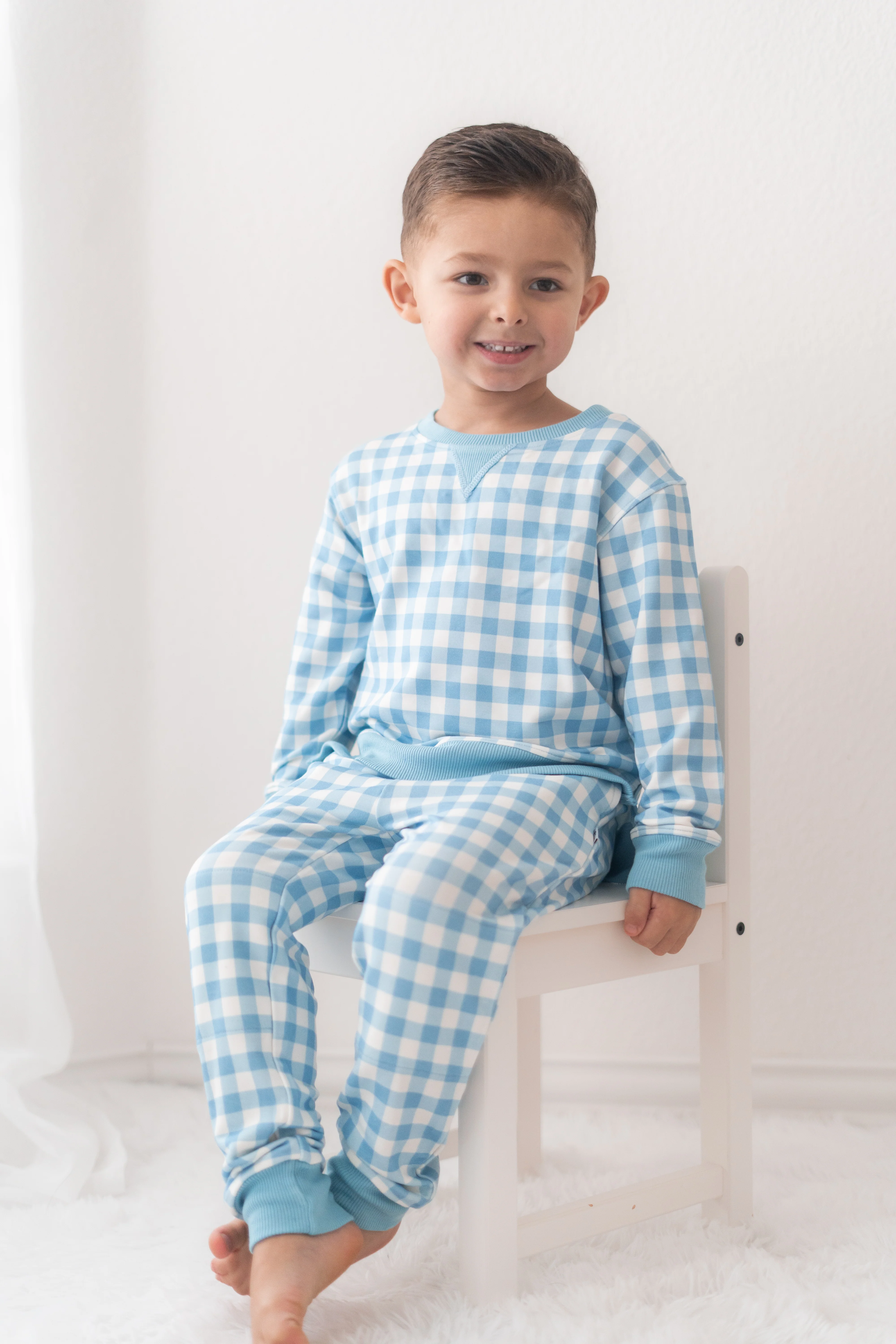 SKY BLUE GINGHAM DREAM PULLOVER - Image 9