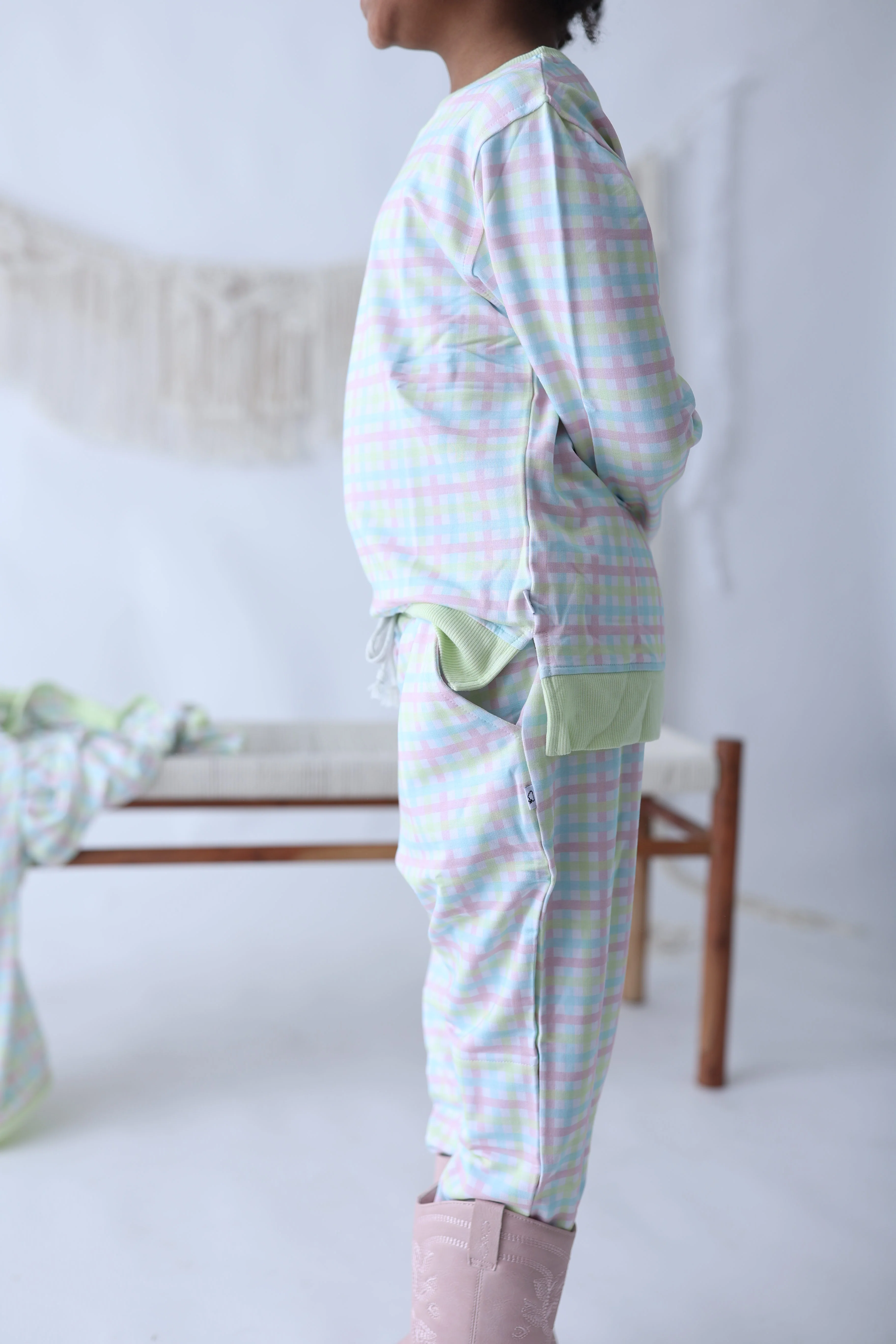 SPRING GINGHAM DREAM JOGGER - Image 3