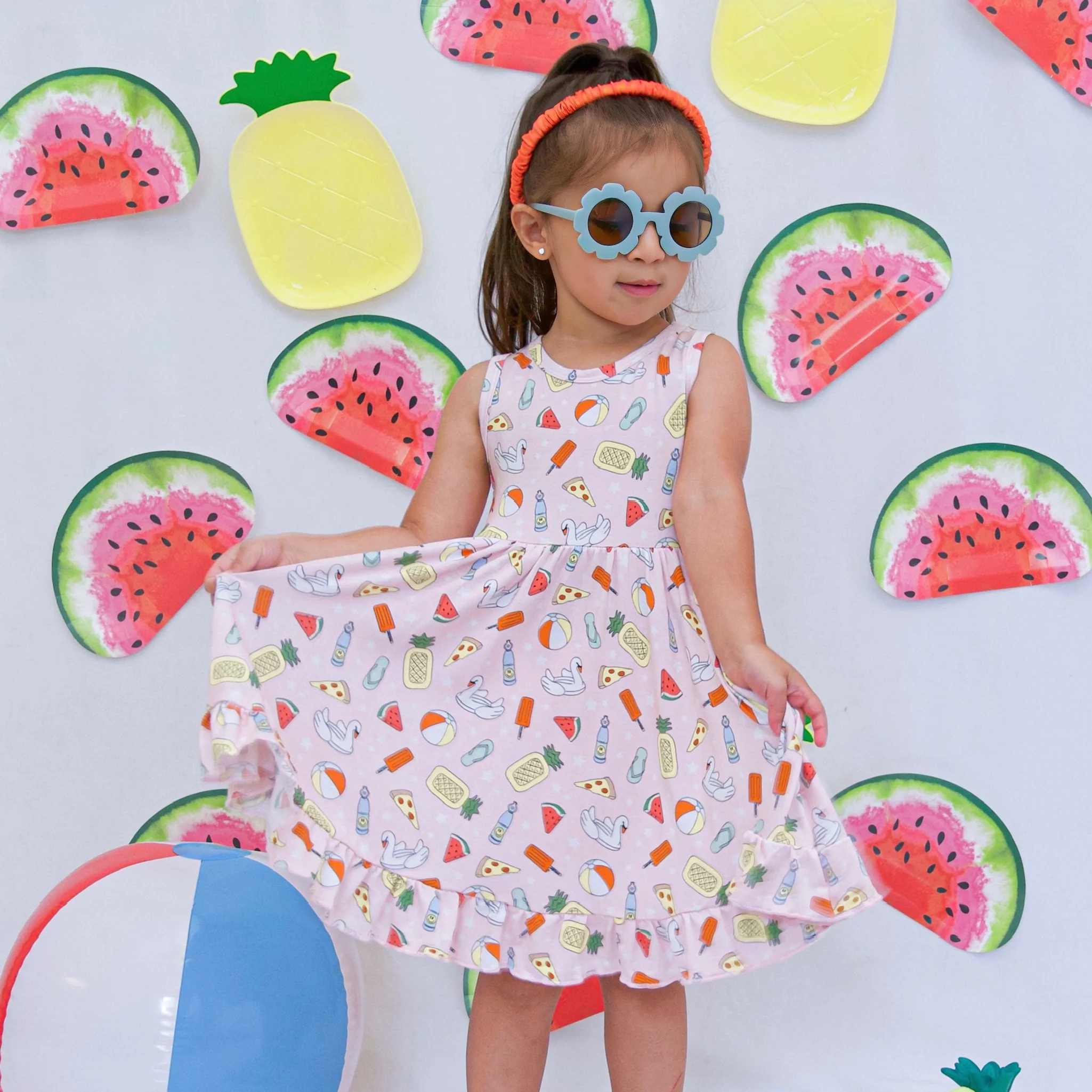 POOLSIDE PARTY DREAM RUFFLE DRESS - Image 8