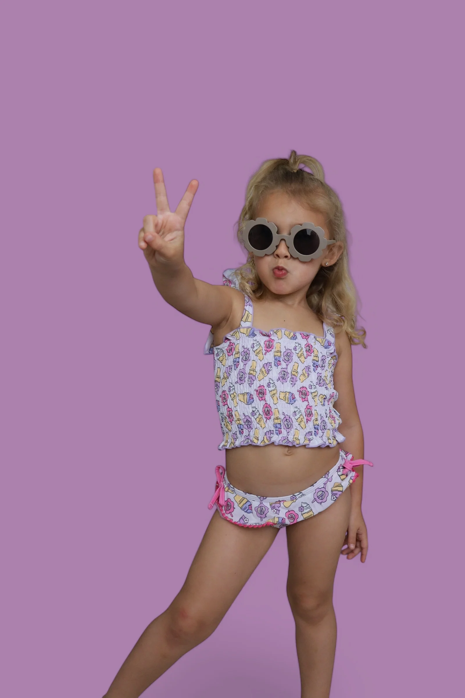 SWEET SUMMER DREAM SMOCKED TANKINI TWO PIECE SWIM SUIT - Image 10