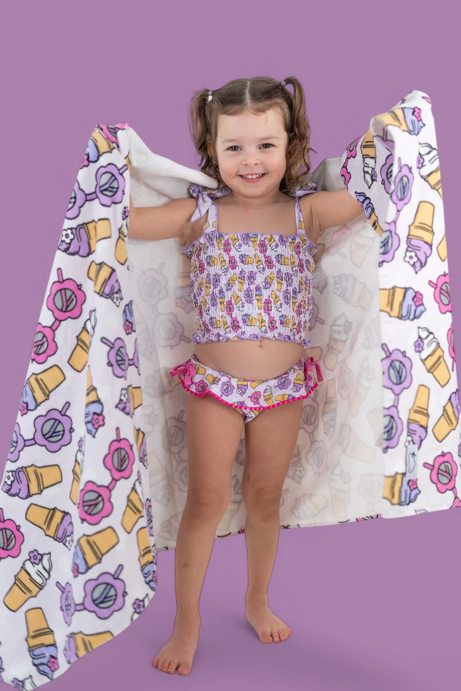 SWEET SUMMER DREAM SMOCKED TANKINI TWO PIECE SWIM SUIT - Image 13