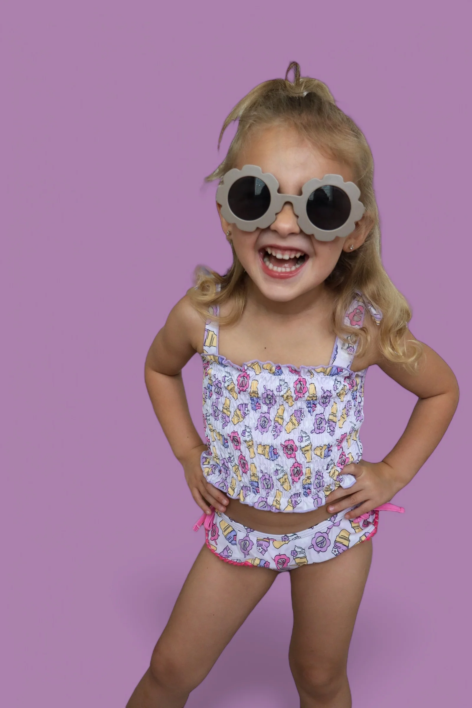 SWEET SUMMER DREAM SMOCKED TANKINI TWO PIECE SWIM SUIT - Image 14