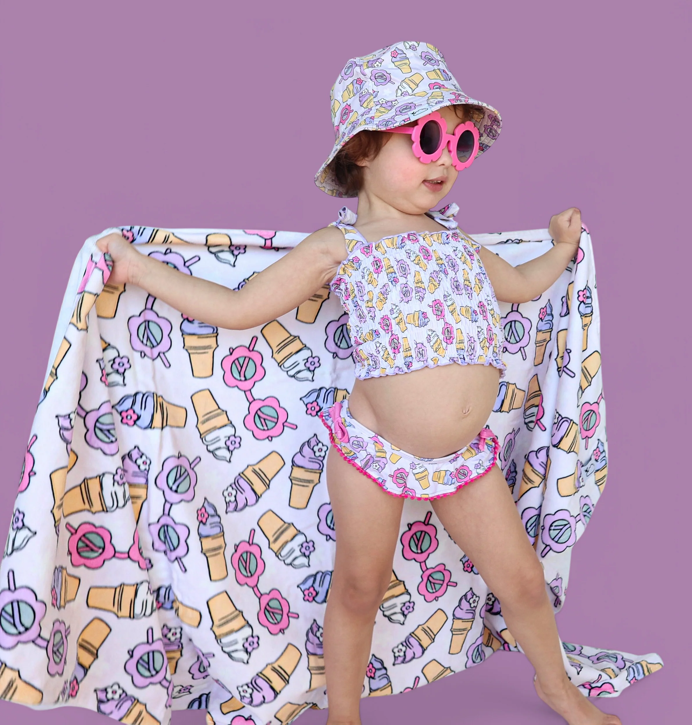 SWEET SUMMER DREAM SMOCKED TANKINI TWO PIECE SWIM SUIT - Image 16
