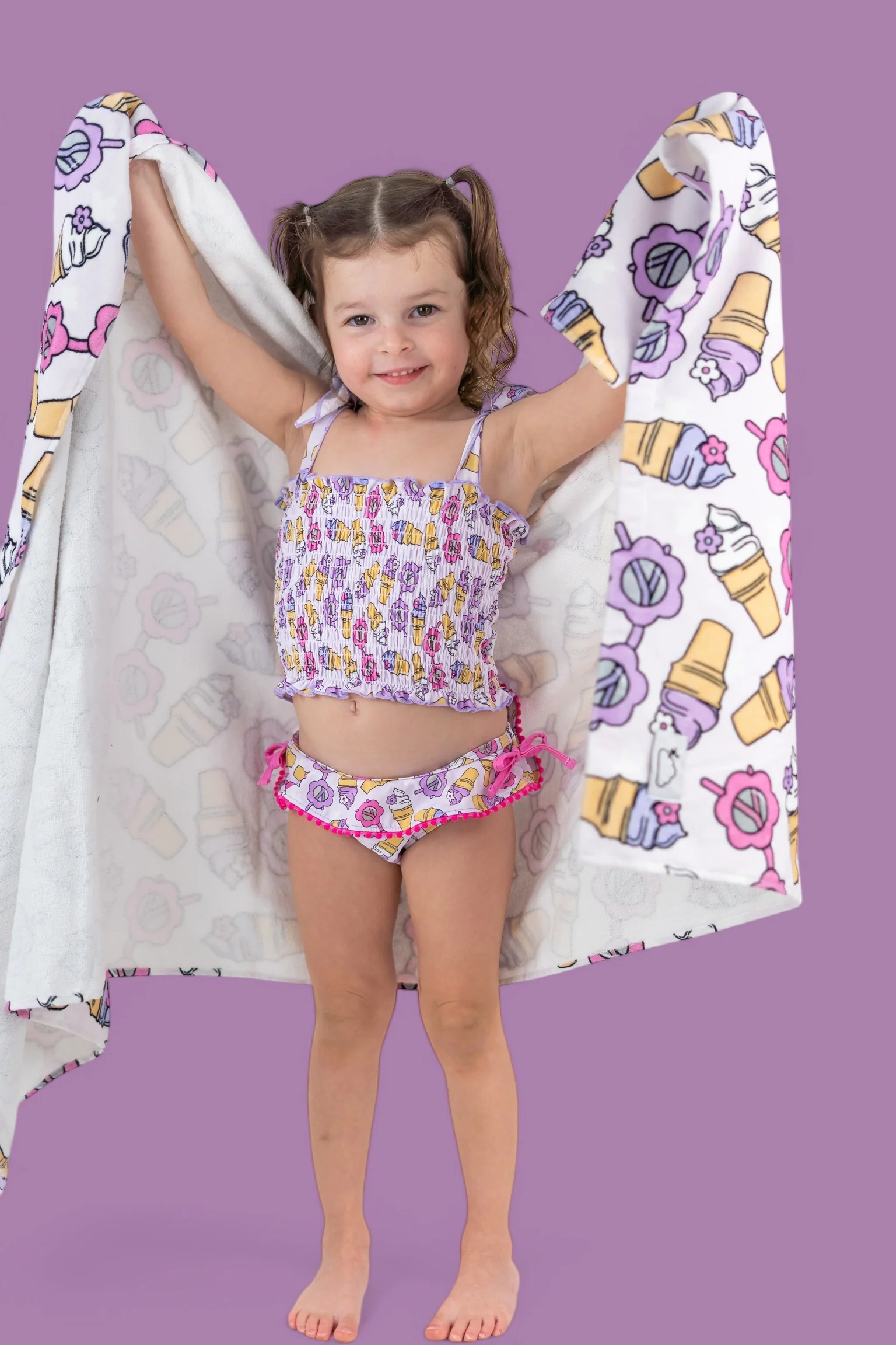 SWEET SUMMER DREAM SMOCKED TANKINI TWO PIECE SWIM SUIT - Image 7