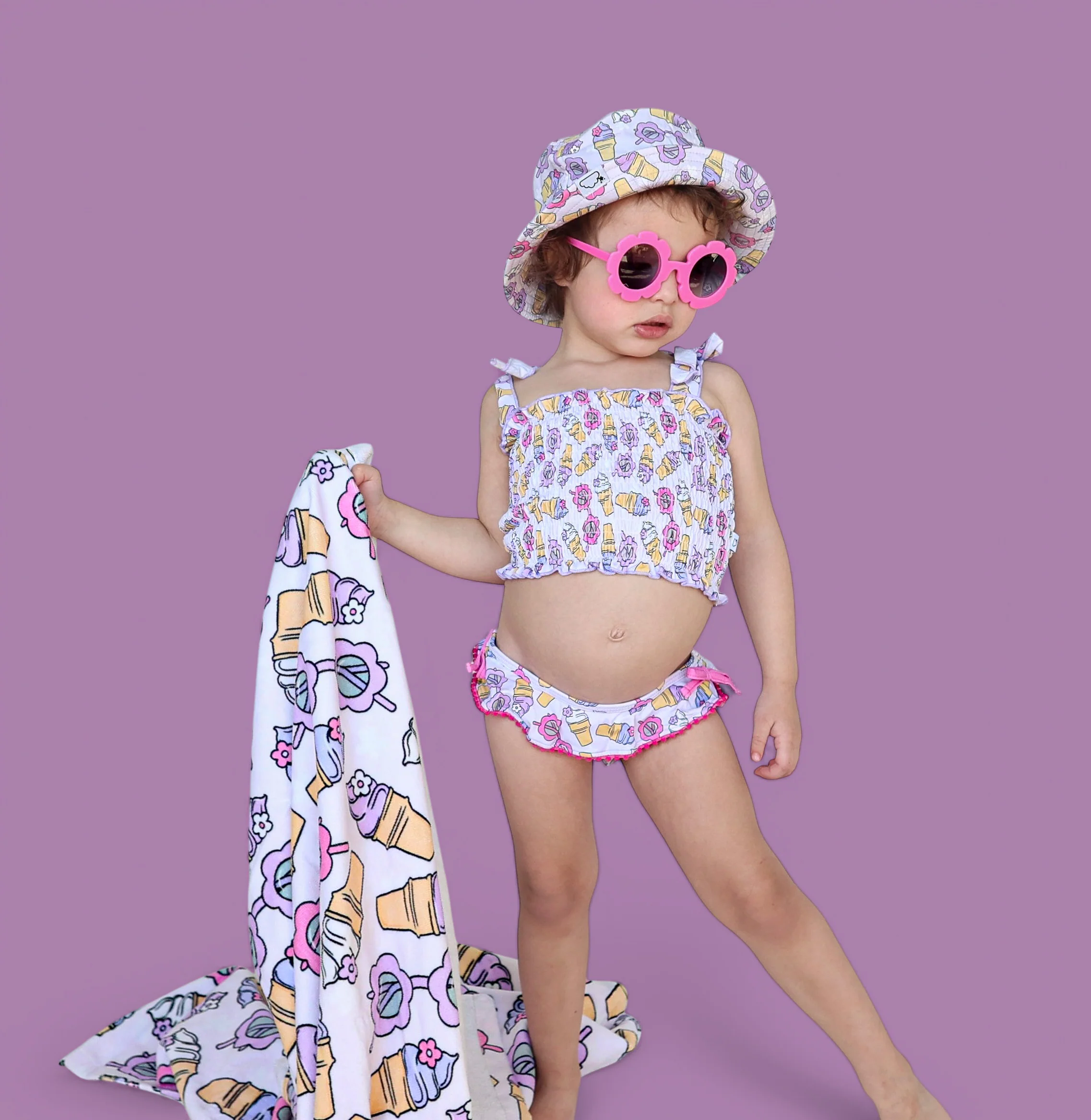 SWEET SUMMER DREAM SMOCKED TANKINI TWO PIECE SWIM SUIT - Image 9