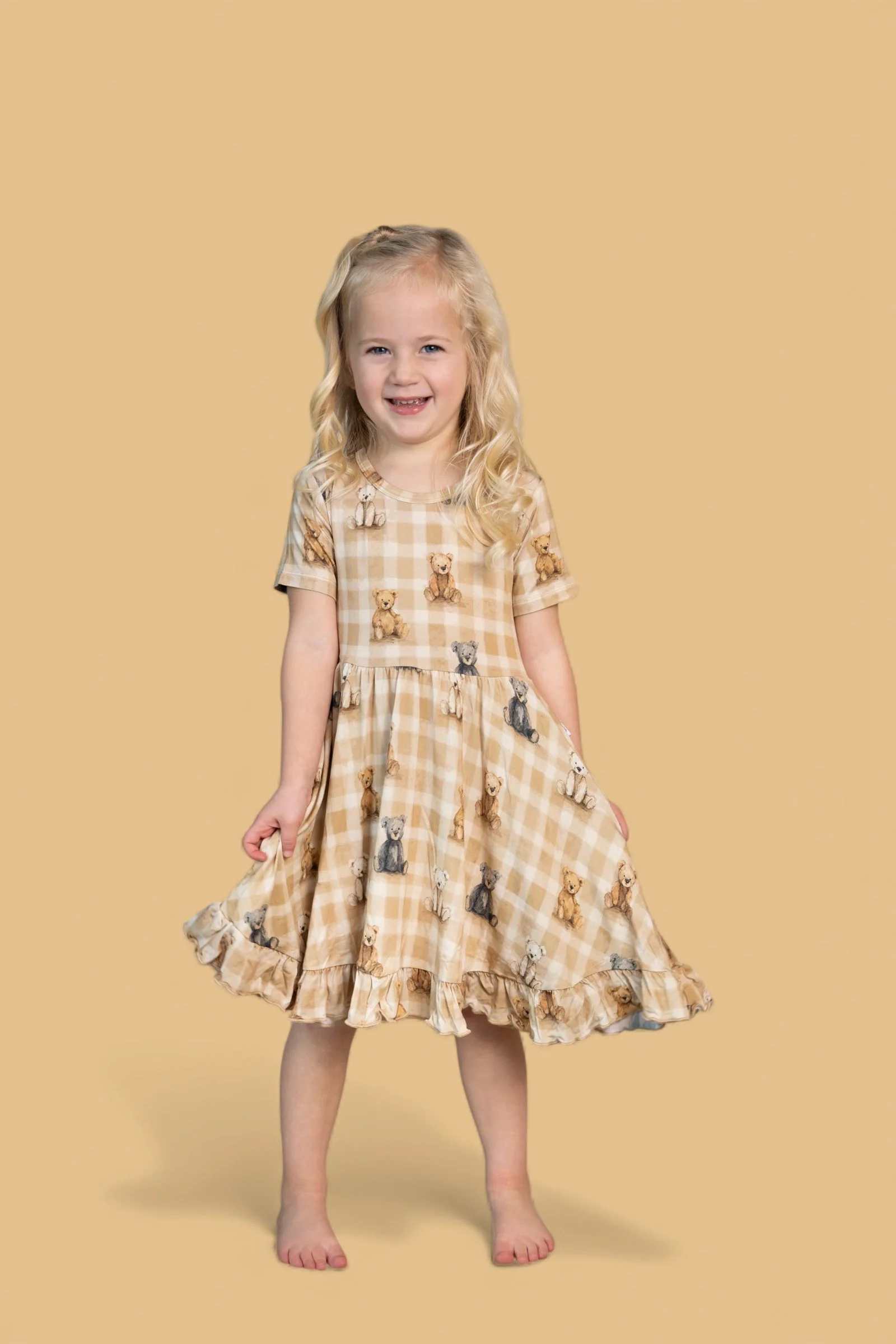 TEDDY CHECK DREAM RUFFLE DRESS - Image 23