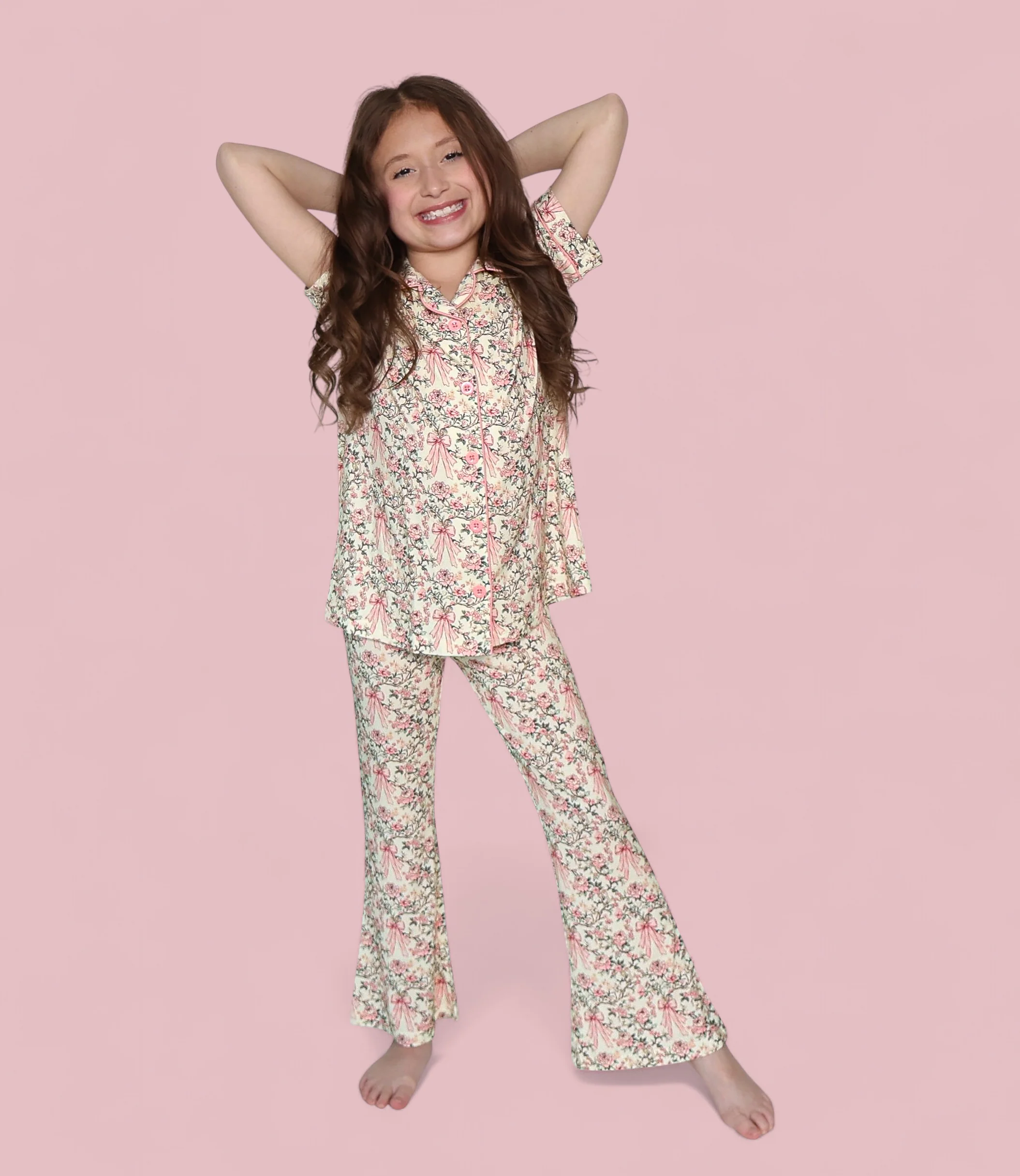 VICTORIAN BLOOM DREAM GIRL'S FLARE SET - Image 5